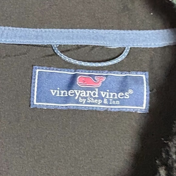 Vineyard Vines Men's Fleece Full Zip Sherpa Jacket in Tonal Nordic M Outerwear‎ - Picture 7 of 13